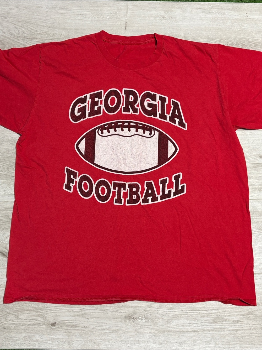 Georgia Football Red T-Shirt Size XL